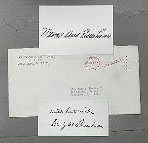 Autographs of Dwight and Mamie Eisenhower