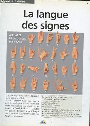 Bild des Verkufers fr La langue des signes - Petit guide n221 - alphabet LSF, vocabulaire : personnes, lieux du quotidien, aliments, questions, adjectifs, expressions, verbes, animaux, expressions de temps, les choses / objets, vetements, fruits legumes, au magasin, compter zum Verkauf von Le-Livre