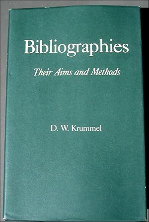 Seller image for Bibliographies: Their Aims and Methods for sale by Reliant Bookstore