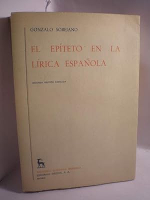 El epíteto en la lírica española