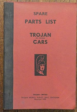 Spare Parts List Trojan Ex-Heinkel Cars 3 Wheel and 4 Wheel Cars 175cc -200 Cc.