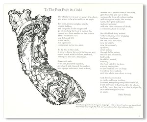 [Broadside]: TO THE FOOT FROM ITS CHILD [caption title]