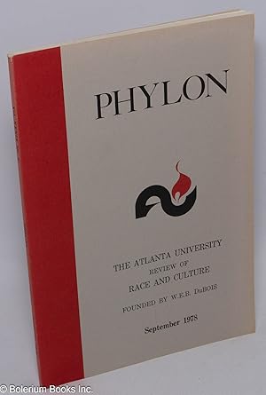 Seller image for Phylon: The Atlanta University review of race and culture; vol. 39, #3: September 1978 for sale by Bolerium Books Inc.