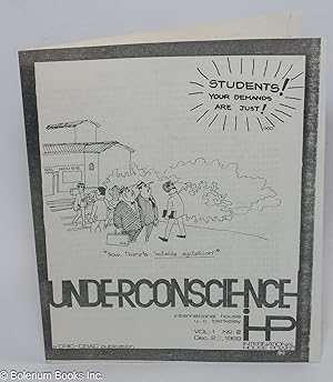 Seller image for Underconscience, International House U.C. Berkeley; vol. 1, no. 2 (Dec. 2, 1969) for sale by Bolerium Books Inc.