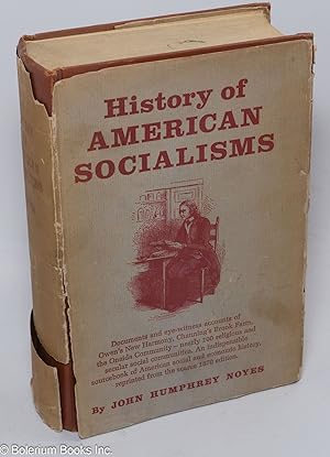 Seller image for History of American socialisms for sale by Bolerium Books Inc.