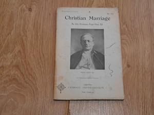 Imagen del vendedor de Christian Marriage a la venta por Dublin Bookbrowsers