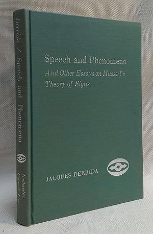 Speech and Phenomena : and Other Essays on Husserl's Theory of Signs