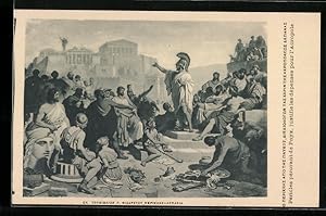 Image du vendeur pour Knstler-Ansichtskarte Athen, Pericles vor der Akropolis mis en vente par Bartko-Reher