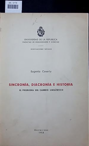 Bild des Verkufers fr sincrona, diacrona e historia. EL PROBLEMA DEL CAMBIO LINGUSTICO zum Verkauf von Antiquariat Bookfarm