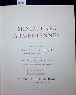 Seller image for Miniatures Armeniennes. for sale by Antiquariat Bookfarm