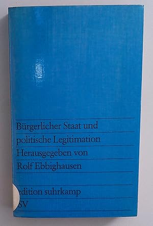 Seller image for Brgerlicher Staat und politische Legitimation. for sale by Antiquariat Bookfarm