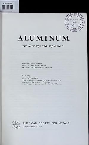 Image du vendeur pour ALUMINUM. Vol. Il. Design and Application mis en vente par Antiquariat Bookfarm