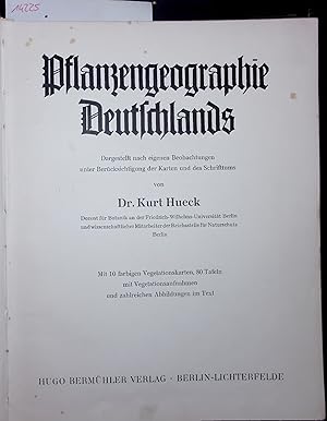 Bild des Verkufers fr Pflanzengeographie Deutschlands. Dargestellt nach eigenen Beobachtungen unter Bercksichtigung der Karten und des Schrifttums zum Verkauf von Antiquariat Bookfarm