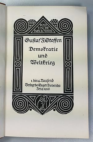 Seller image for Demokratie und Weltkrieg. for sale by Antiquariat Bookfarm