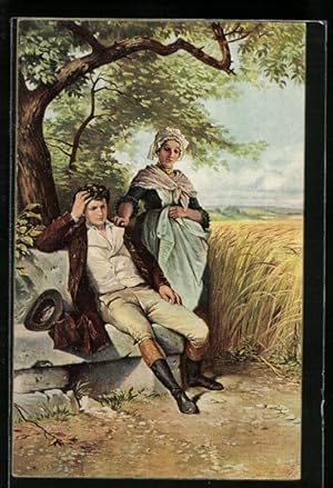 Bild des Verkufers fr Knstler-Ansichtskarte Stengel, Co. Nr. 29448: Hermann und Dorothea zum Verkauf von Bartko-Reher