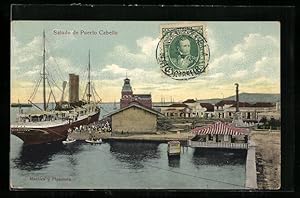 Postcard Puerto Cabello, Muelles y Plazoleta