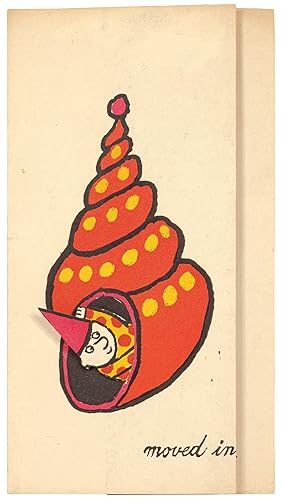 Image du vendeur pour [Moveable Greeting Card): Tomi Ungerer moved in at 17 Commerce Str, New York. yu.9.9743 mis en vente par Between the Covers-Rare Books, Inc. ABAA