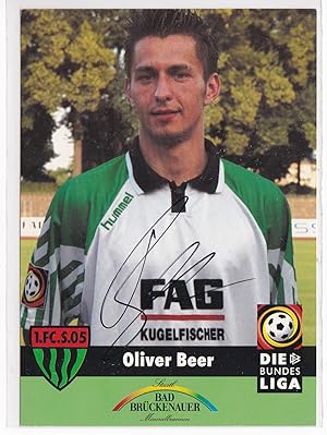 Seller image for Autogrammkarte 1. FC 05 Schweinfurt signiert Autogramm Oliver Beer for sale by GAENSAN Versandantiquariat