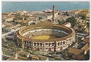 Bild des Verkufers fr AK Stadion Malaga Stierkampf-Arena 1959 gelaufen zum Verkauf von GAENSAN Versandantiquariat