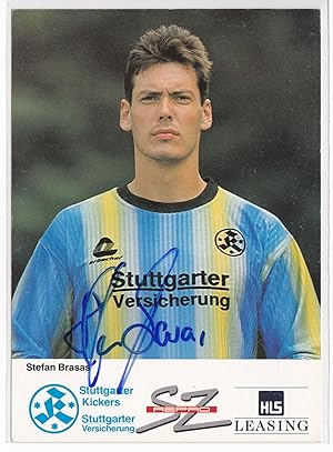 Imagen del vendedor de Autogrammkarte SV Stuttgarter Kickers e. V. (Kickers Stuttgart) signiert Autogramm Stefan Brasas a la venta por GAENSAN Versandantiquariat