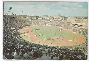 Bild des Verkufers fr AK Stadion Budapest Volksstadion 1971 gelaufen zum Verkauf von GAENSAN Versandantiquariat