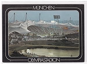 Bild des Verkufers fr AK Stadion Mnchen Olympiastadion 1982 gelaufen zum Verkauf von GAENSAN Versandantiquariat