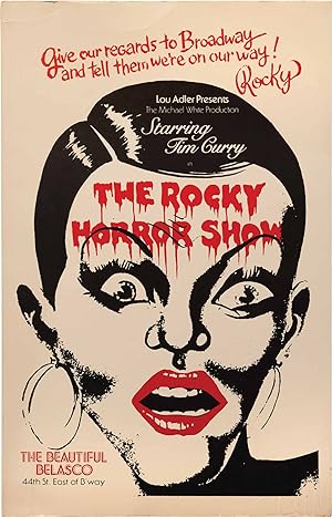 Original The Rocky Horror Show poster for the original Broadway production at the Belasco Theatre...