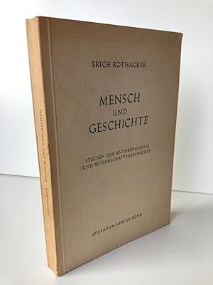 Seller image for Mensch und Geschichte. Studie zur Anthropologie und Wissenschaftsgeschichte. for sale by Antiquariat an der Linie 3