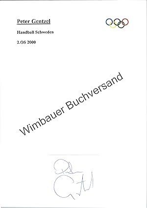 Seller image for Original Autogramm Peter Gentzel Handball Schweden /// Autogramm Autograph signiert signed signee for sale by Antiquariat im Kaiserviertel | Wimbauer Buchversand