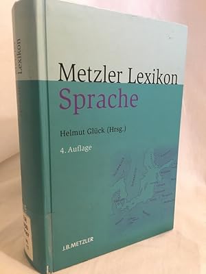 Bild des Verkufers fr Metzler Lexikon Sprache. zum Verkauf von Versandantiquariat Waffel-Schrder