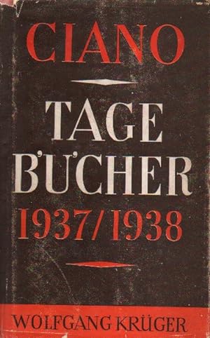 Imagen del vendedor de Tagebcher 1937 / 38. a la venta por Versandantiquariat Boller
