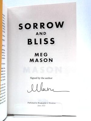 Seller image for Sorrow and Bliss for sale by World of Rare Books