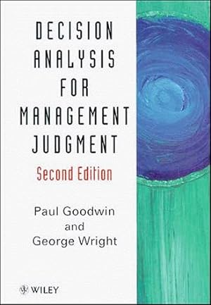Imagen del vendedor de Decision Analysis for Management Judgment a la venta por WeBuyBooks