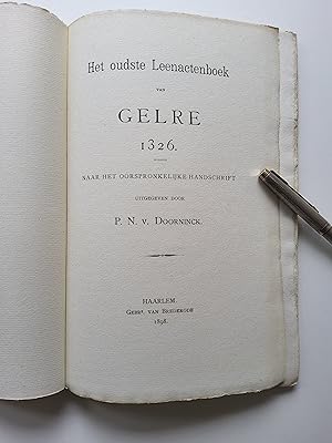 Het oudste Leenactenboek van Gelre