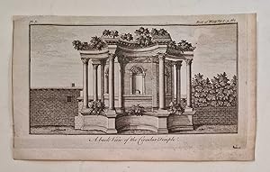 Back View of Circular Temple at Palmyra, Syria (1764 Engraving)