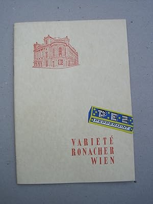 Variete Ronacher Wien. Programm 1-30.November 1957.