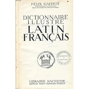 Imagen del vendedor de Dictionnaire illustr latin franais a la venta por Les Kiosques