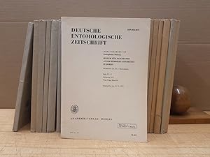 Deutsche Entomologische Zeitschrift. Neue Folge. Bände 12 bis 26 = Jahrgänge 1965-1979 (ohne Heft...