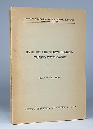 Imagen del vendedor de XVIII. [i.e. On sekizinci] ve XIX. yuzyillarda Turkiye'de kagit a la venta por Joseph Burridge Books