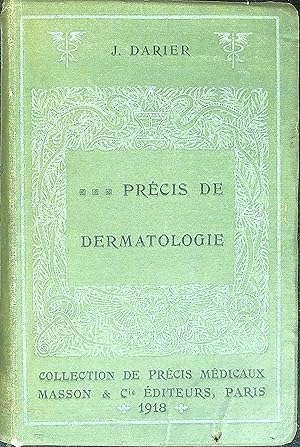 Imagen del vendedor de Pr�cis de Dermatologie a la venta por Wonder Book