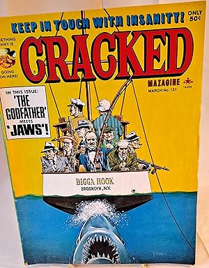 Imagen del vendedor de Cracked Magazine # 131 - March, 1976 "The Godfather" Meets "Jaws" Satire Cartoon a la venta por Bargain Finders of Colorado