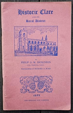 Imagen del vendedor de CLARE IN SUFFOLK And The Twenty-Four Villages Of Its Rural District a la venta por Dodman Books