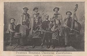 Pierwsza Roszinna Orkiestra PolishOld Poland Band Postcard