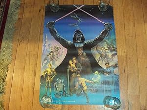Rare Oringinal Star Wars Empire Strikes Back Boris Vallejo Poster 24 x 33