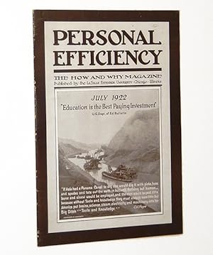 Personal Efficiency: The How and Why Magazine, July 1922, Vol. 12, No. 7