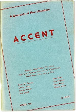 "The Source" [in] Accent, v.1 no. 3 (Spring 1941)