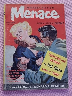 Image du vendeur pour MENACE - Volume 1, number 1 - November 1954 mis en vente par Earthlight Books