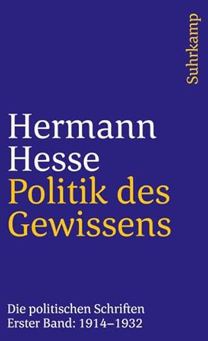 Seller image for Politik des Gewissens. Zwei Bnde Die politischen Schriften for sale by antiquariat rotschildt, Per Jendryschik