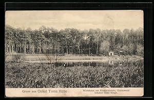 Bild des Verkufers fr Ansichtskarte Berlin-Grunewald, Onkel Toms Htte, Wirtshaus am Riemeistersee zum Verkauf von Bartko-Reher