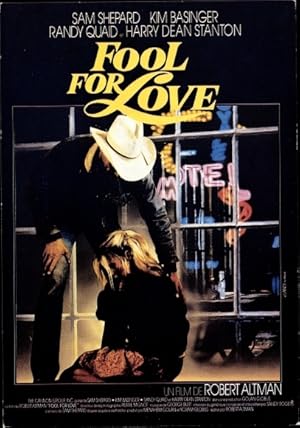 Immagine del venditore per Ansichtskarte / Postkarte Schauspieler Sam Shepard, Schauspielerin Kim Basinger, Fool for Love venduto da akpool GmbH